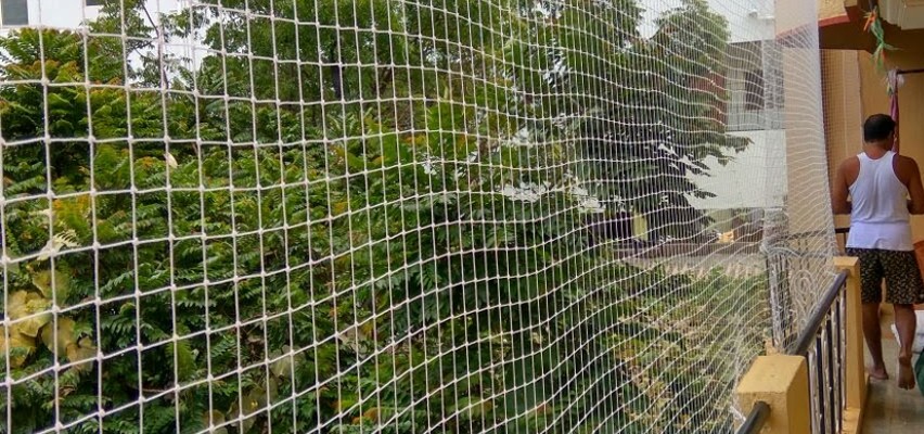 Balcony Safety Nets in Kerala | Call 7676451422 for Nets Fixing